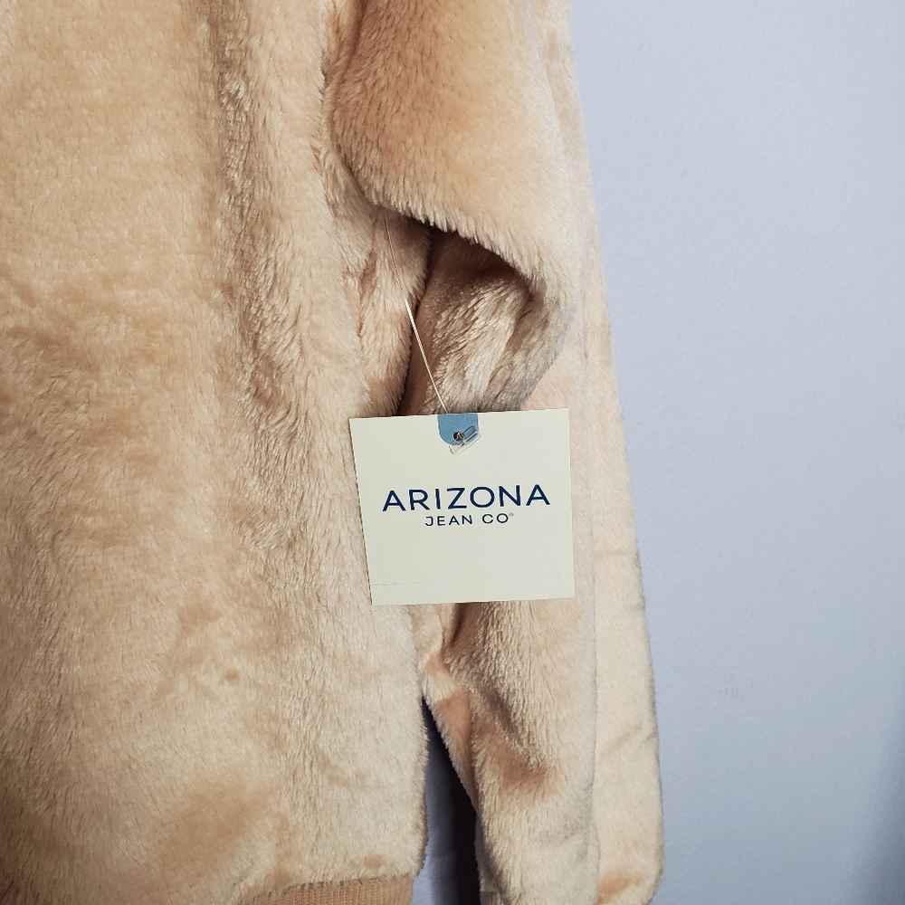 Arizona Blush Pink Fuzzy Crewneck Sweatshirt - Picture 6 of 7